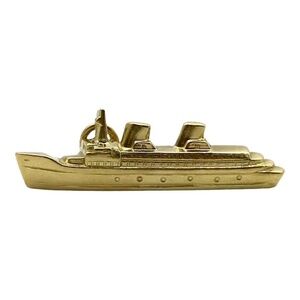 CHARM Bon Voyage Cruise Ship 18K Gold